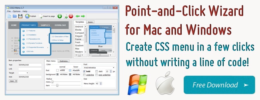 Apple Css Dropdown Menu Download