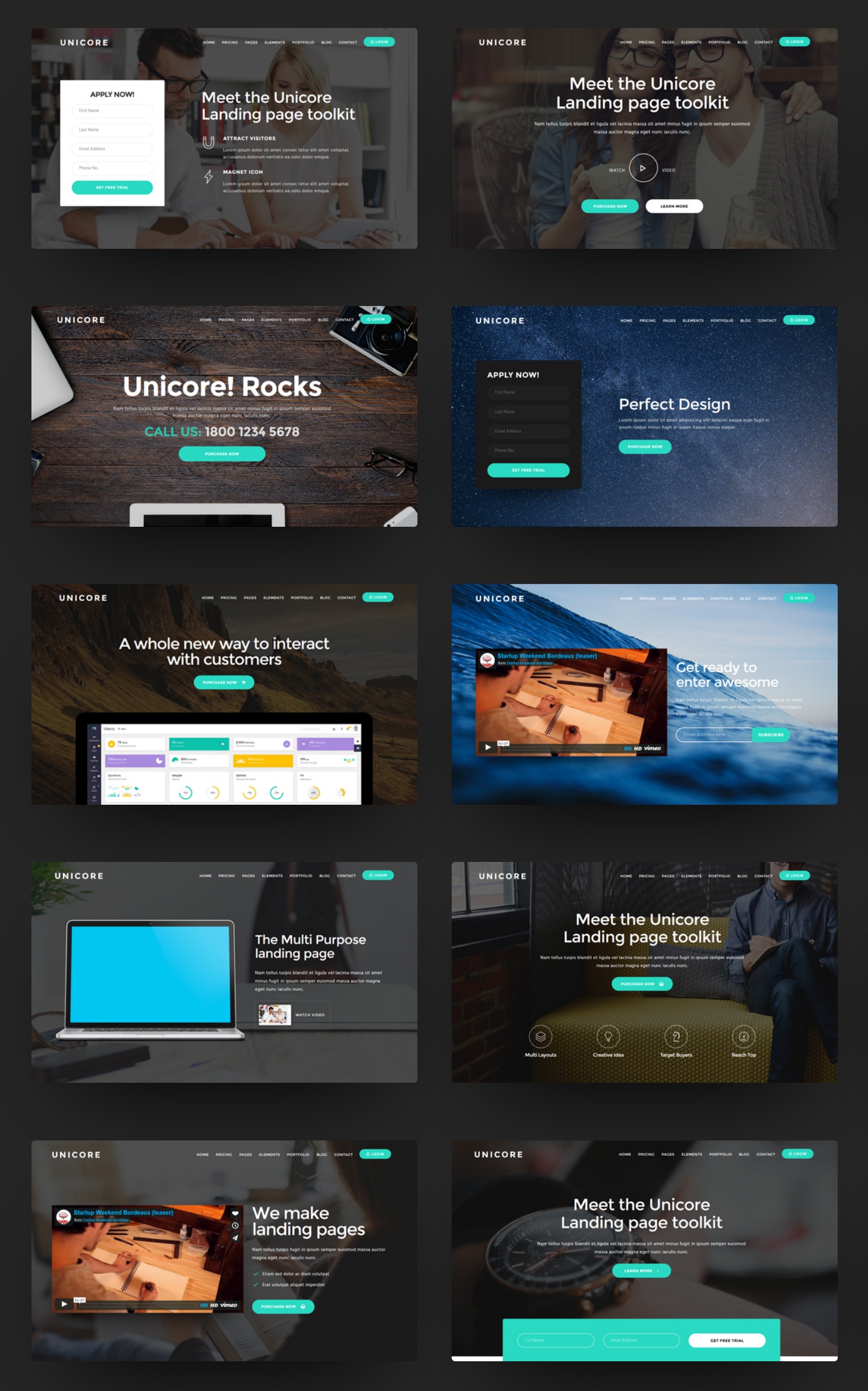  Bootstrap Landing Page Theme Builder