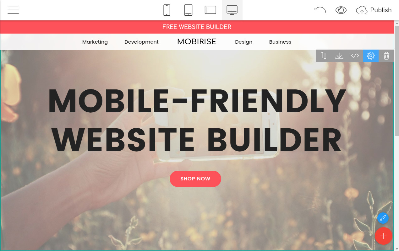 Mobile-friendly Site Creator